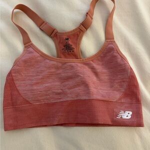 New Balance Coral Pink Sports Bra